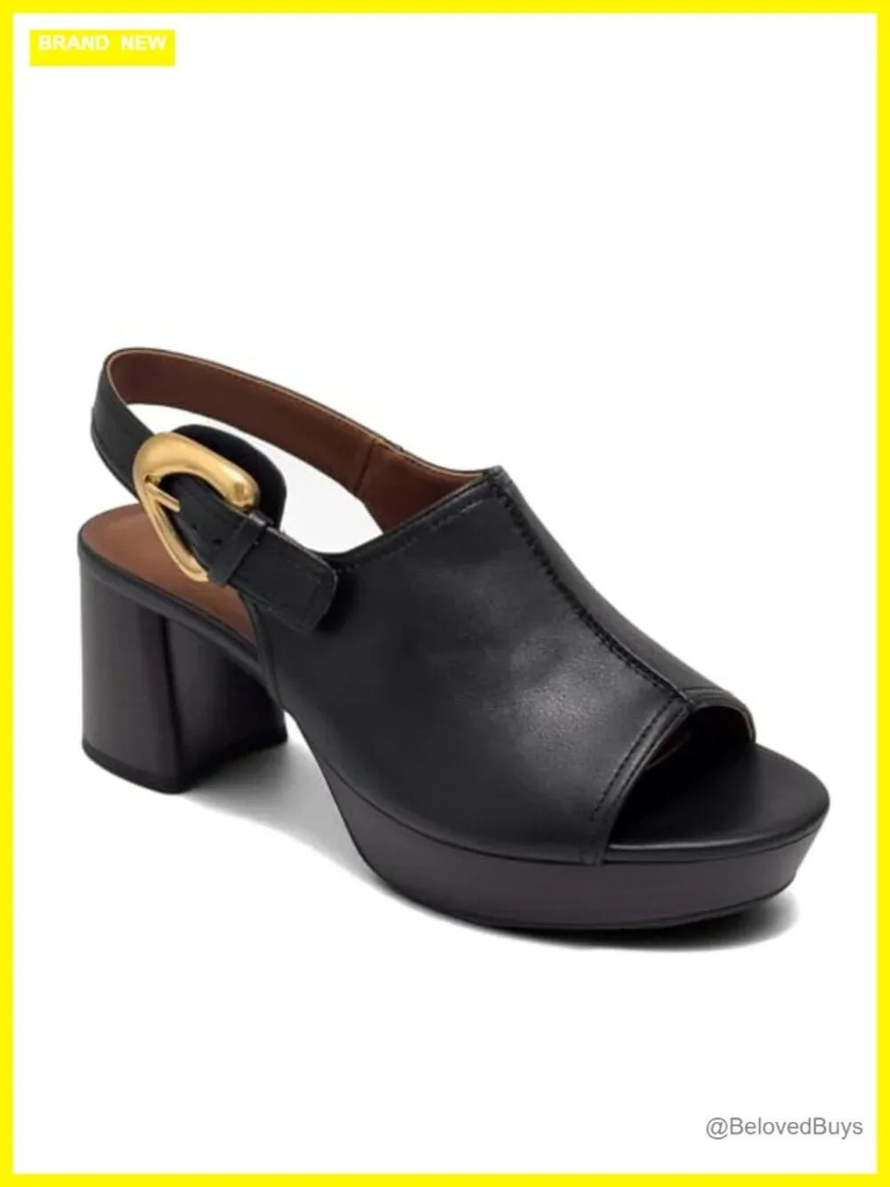 Aerosoles Women's Platform Sandals with Block Heel - Faux Leather